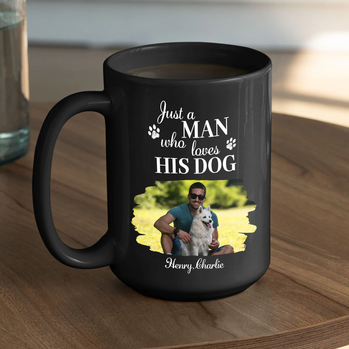 Just A Man Who Loves Dogs Photo - Personalized Custom Coffee Mug - Image 5