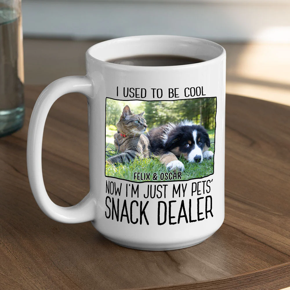 Just A Pet Snack Dealer Photo - Personalized Custom Coffee Mug - Image 4