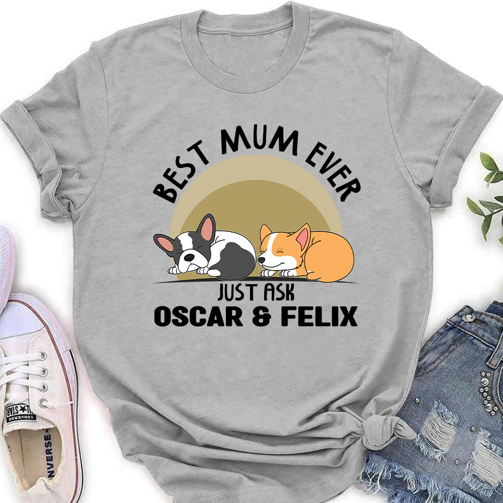 Just Ask My Dog - Personalized Custom Women's T-shirt - Image 3
