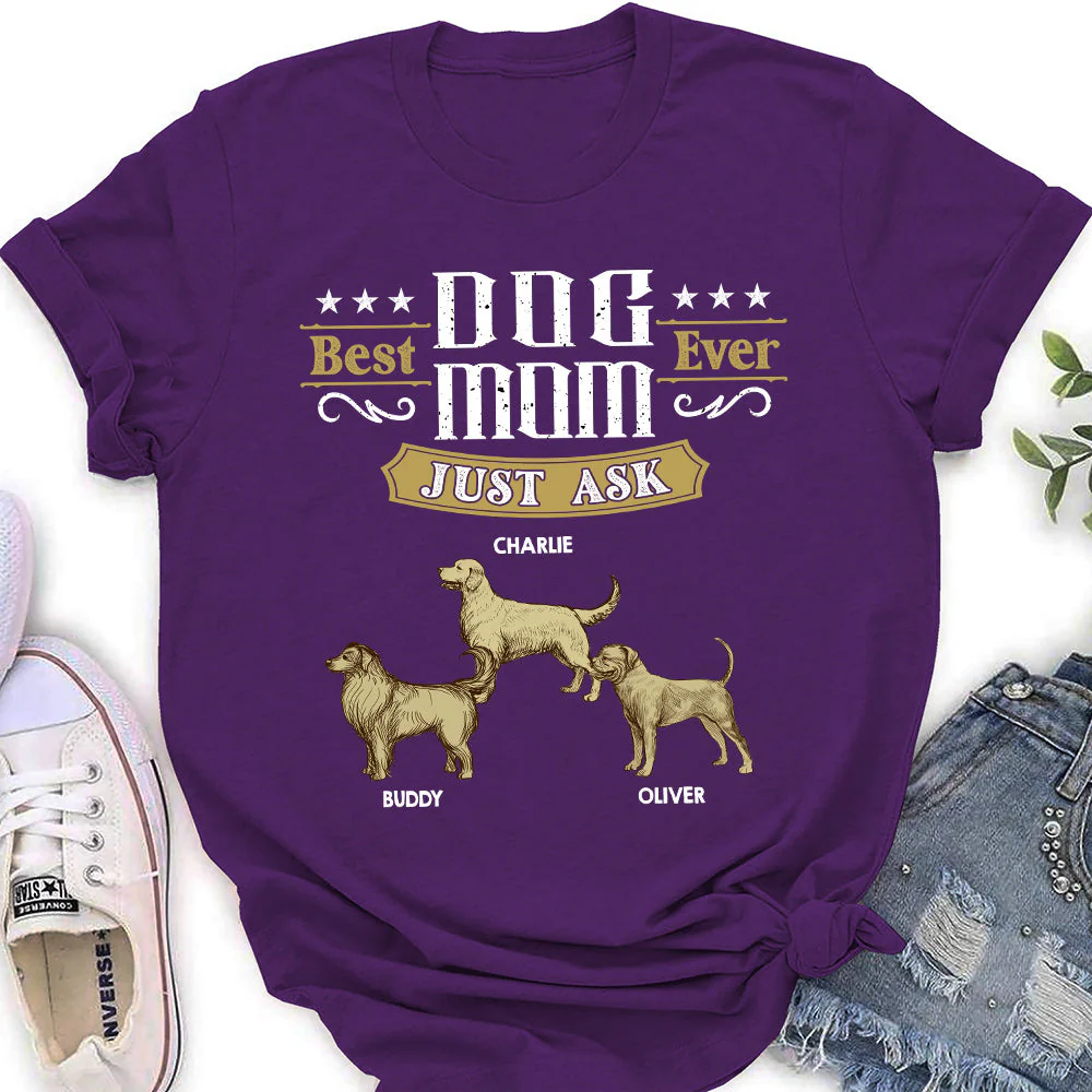 Just Ask The Dog - Personalized Custom Women's T-shirt - Image 2