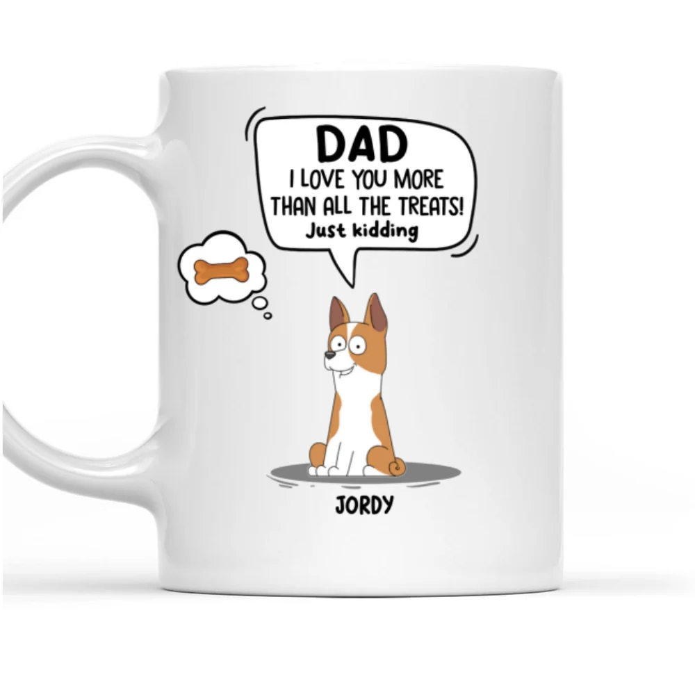 Just Kidding - Personalized Custom Coffee Mug - Image 6