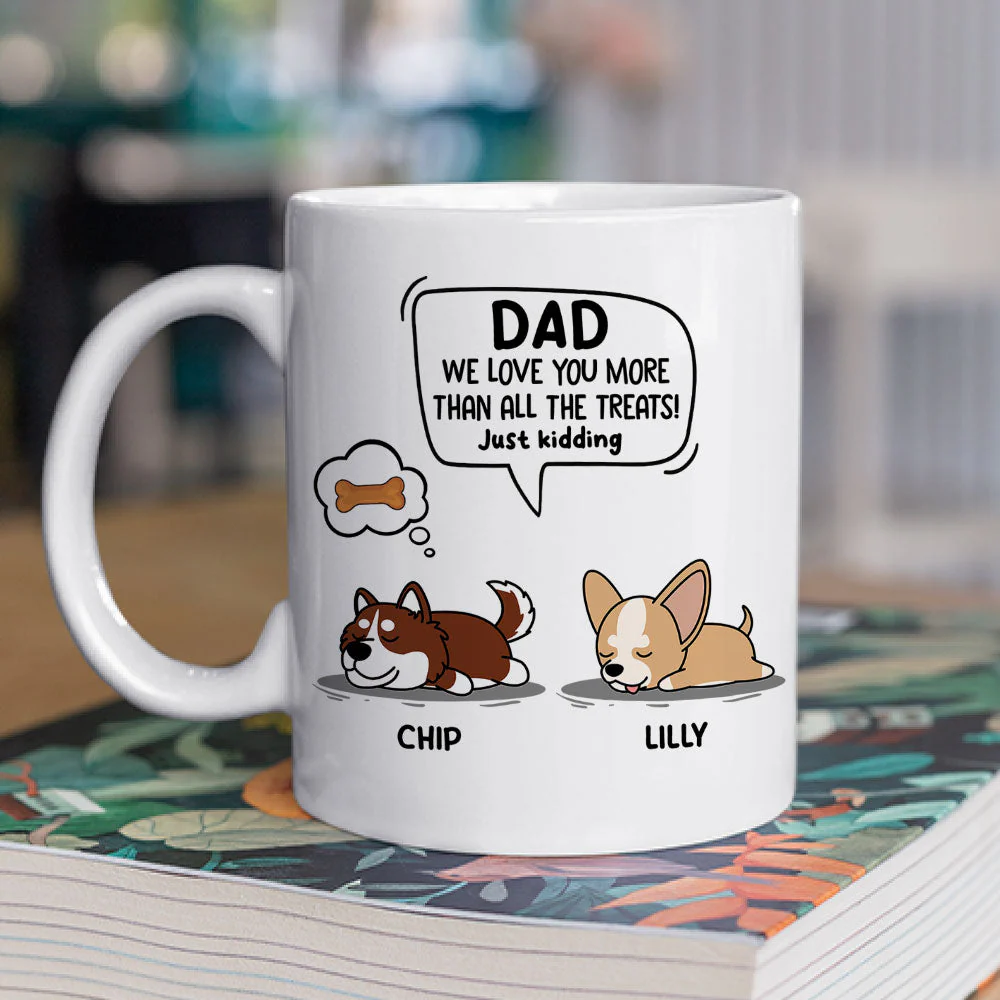 Just Kidding - Personalized Custom Coffee Mug - Image 2