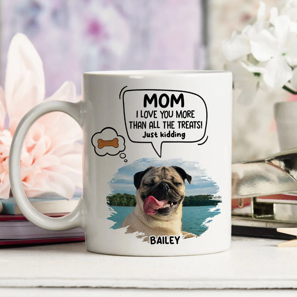 Just Kidding - Personalized Custom Coffee Mug - Image 3