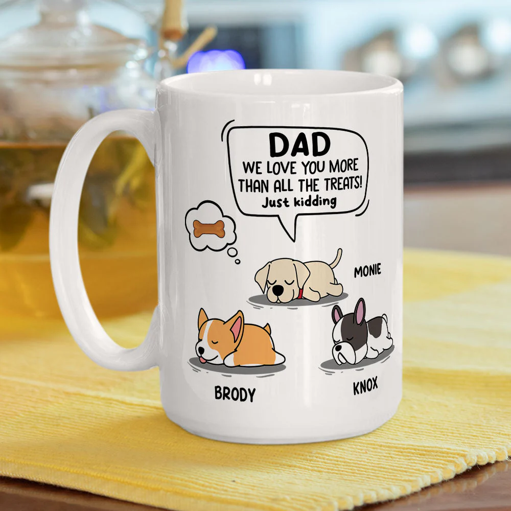 Just Kidding - Personalized Custom Coffee Mug - Image 4