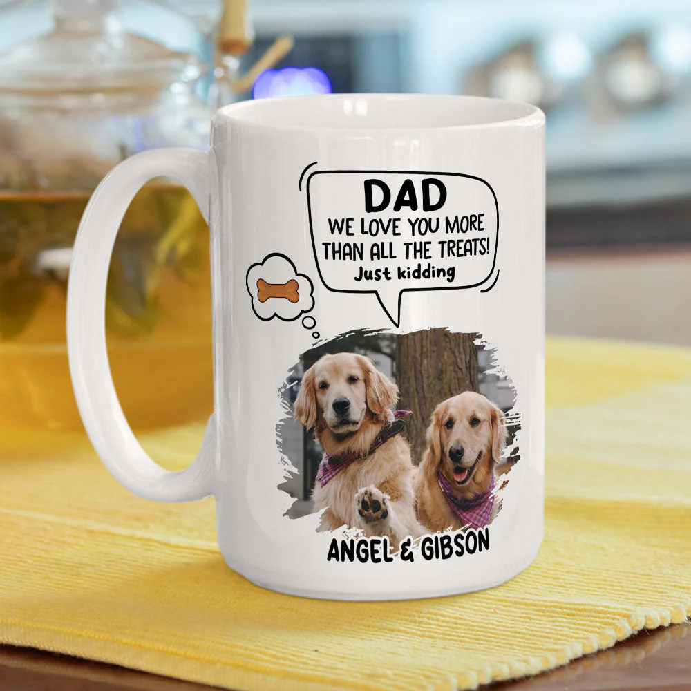 Just Kidding - Personalized Custom Coffee Mug - Image 5