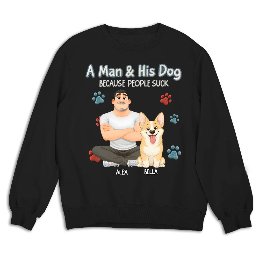 Just Me And My Dog - Personalized Custom Shirt - Image 15