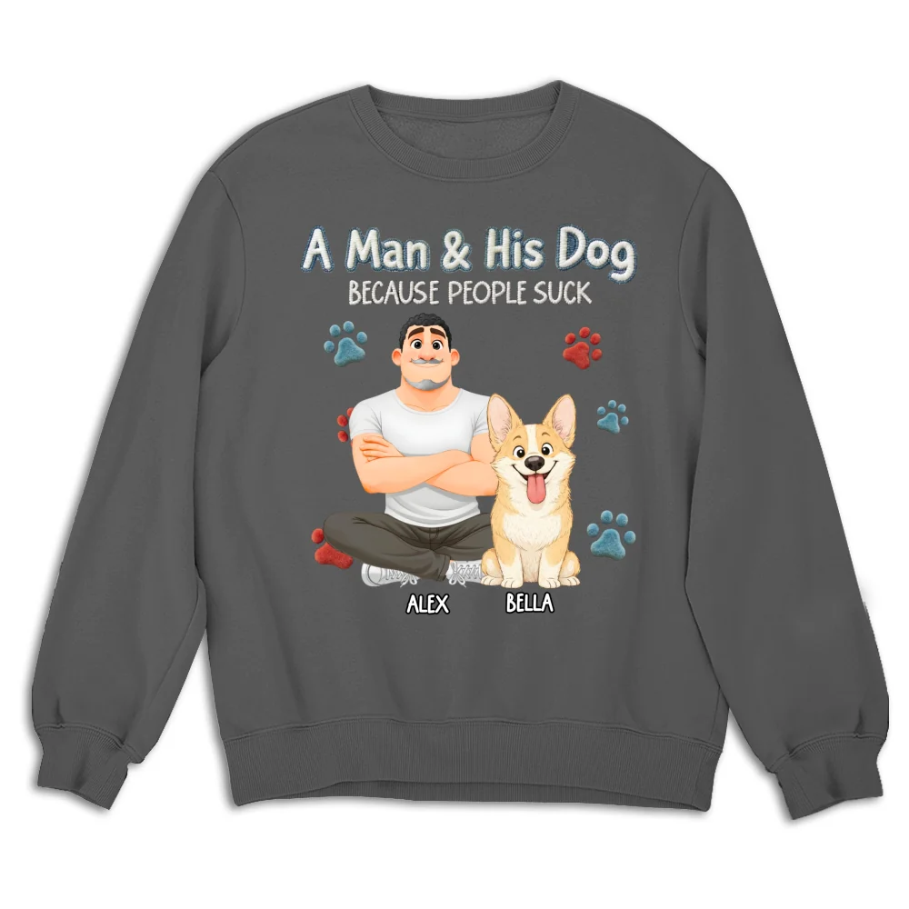 Just Me And My Dog - Personalized Custom Shirt - Image 16