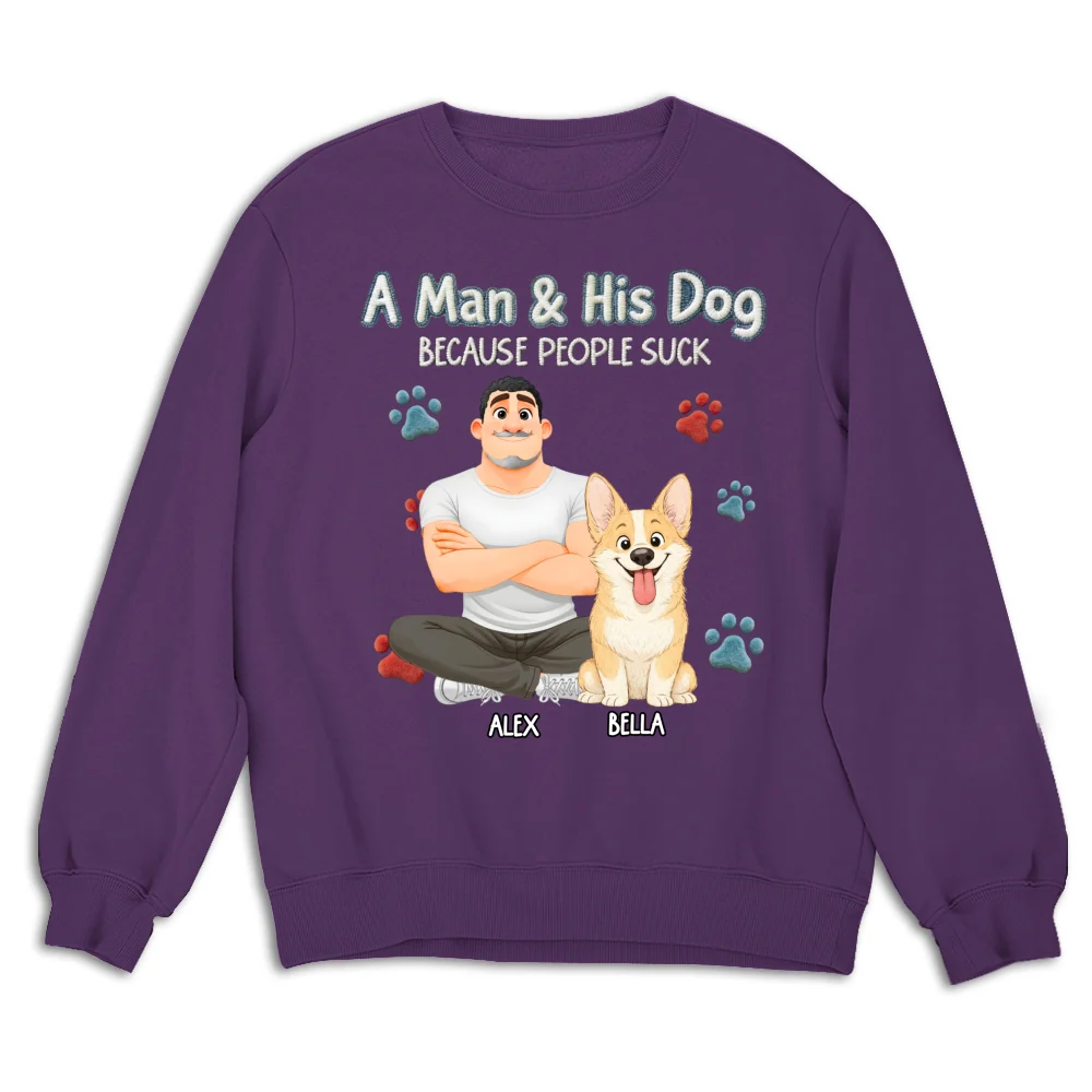 Just Me And My Dog - Personalized Custom Shirt - Image 18