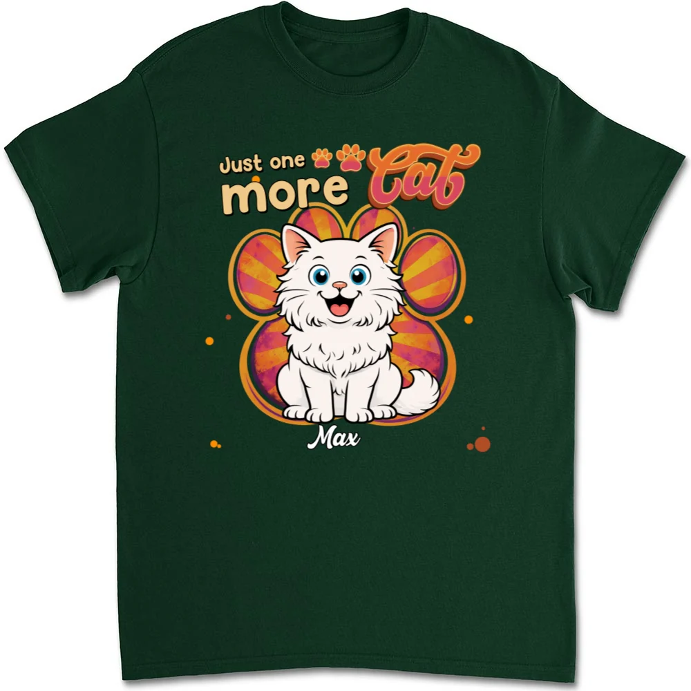 Just One More Cat - Personalized Custom Unisex T-Shirt - Image 10