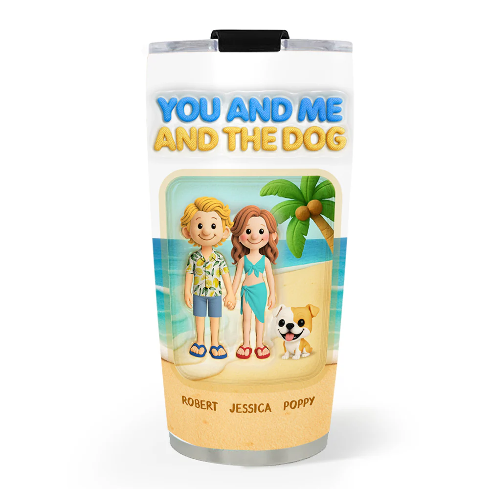 Just Us - Personalized Custom 3D Inflated Effect Tumbler