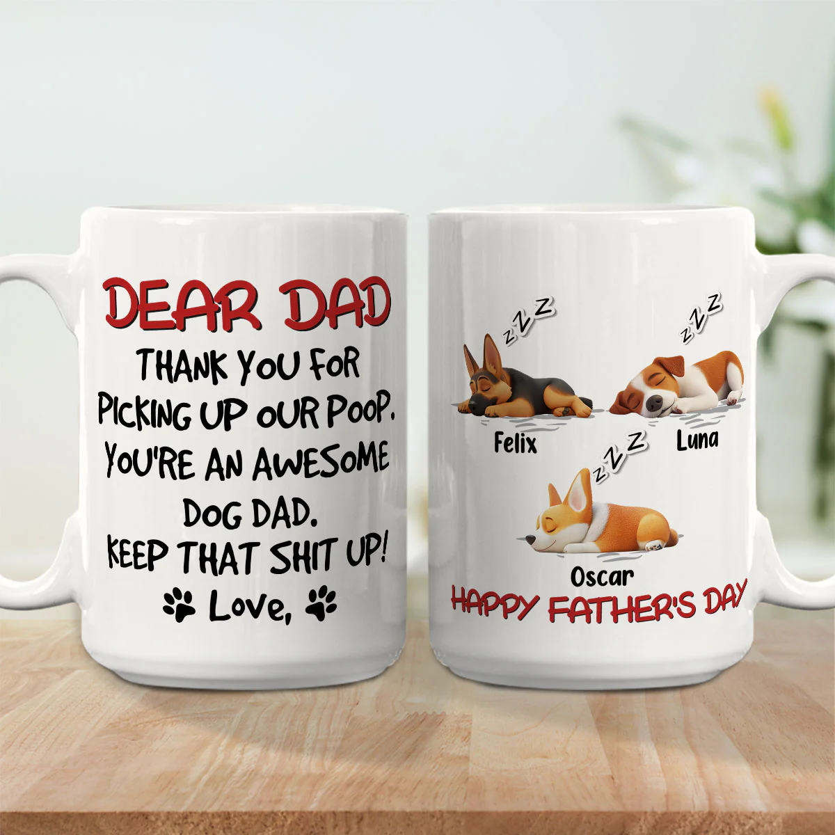 Keep That Shit Up Daddy - Personalized Custom Coffee Mug - Image 3