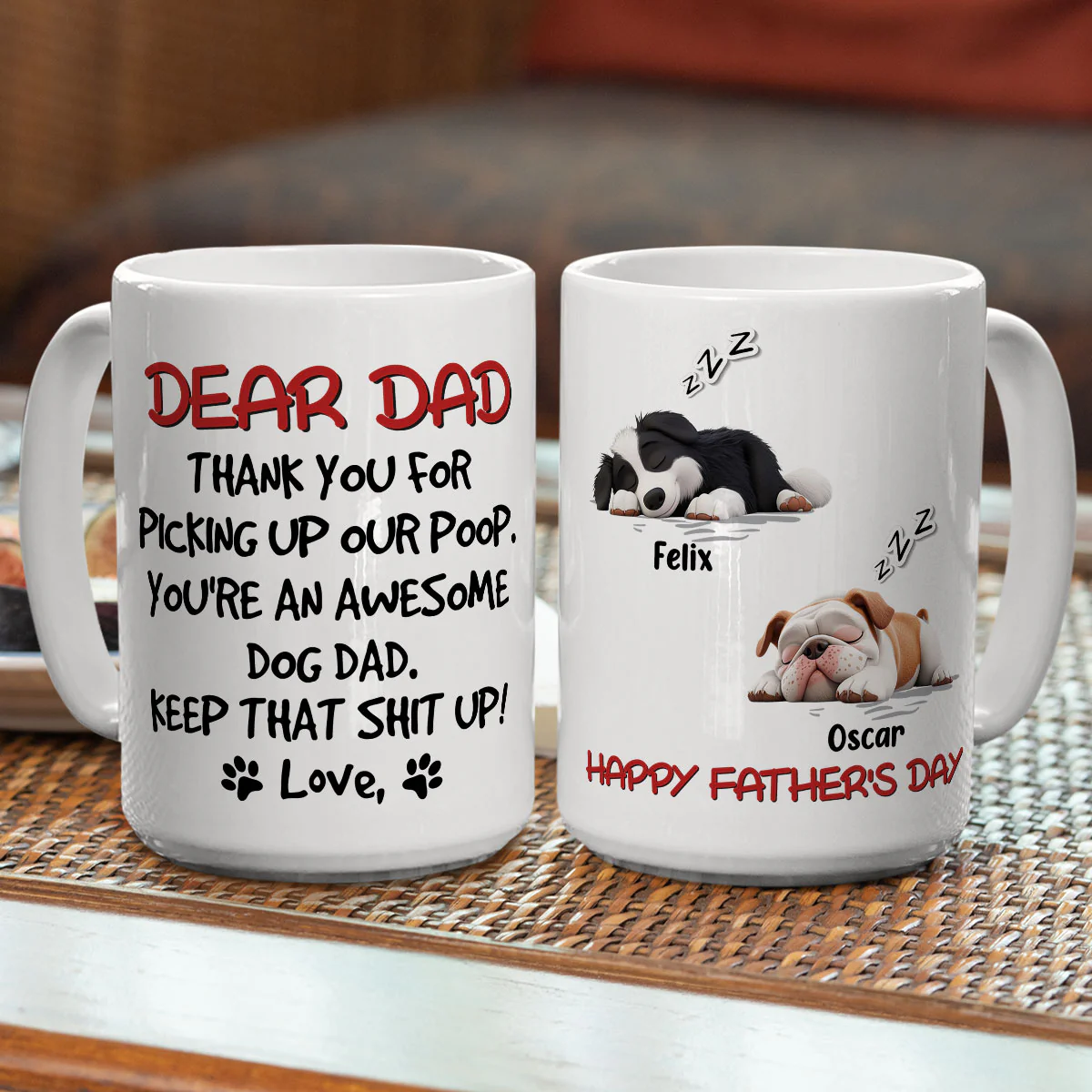 Keep That Shit Up Daddy - Personalized Custom Coffee Mug - Image 6