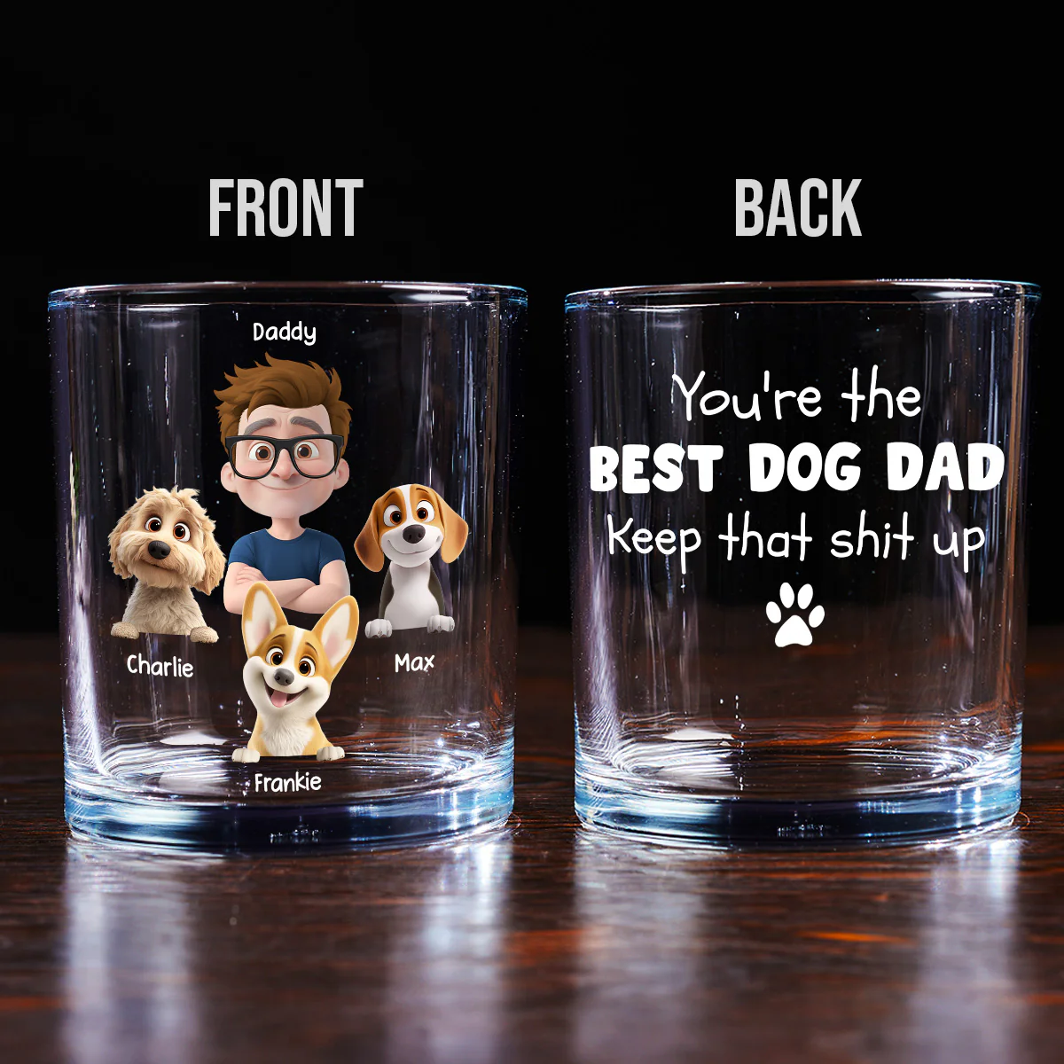 Keep That Shit Up - Personalized Custom Whiskey Glass - Image 2