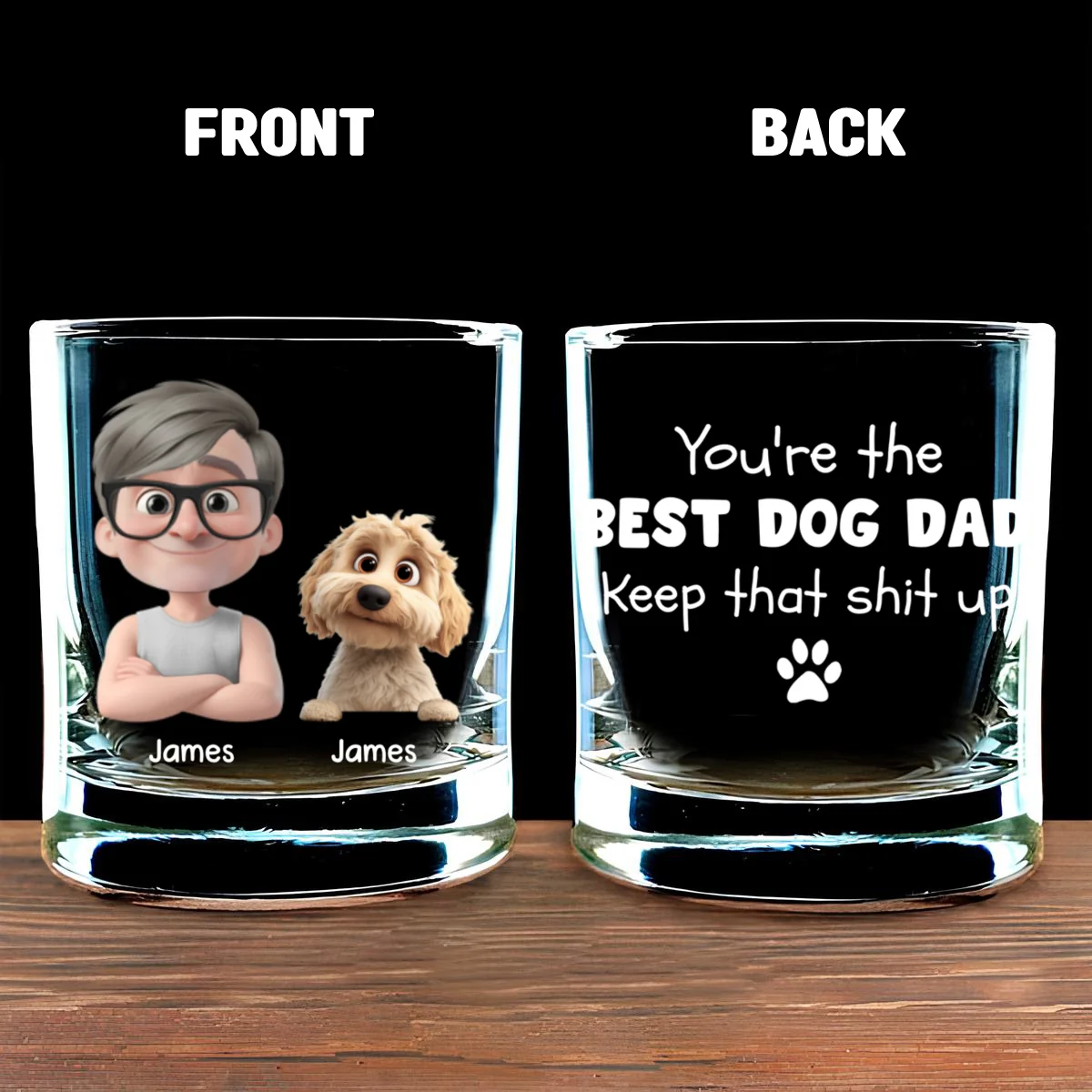 Keep That Shit Up - Personalized Custom Whiskey Glass - Image 6