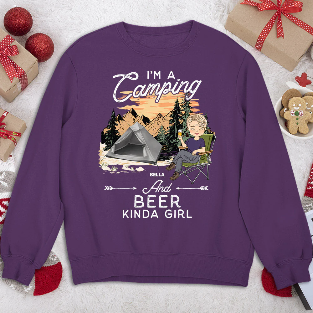 Kinda Girl - Personalized Custom Sweatshirt - Image 4