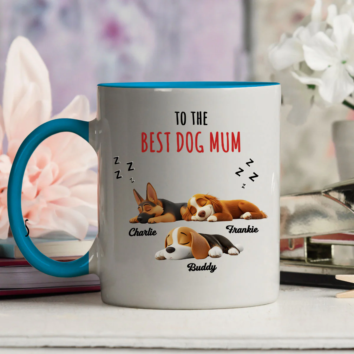 Kisses And Treats - Personalized Custom Accent Mug - Image 3