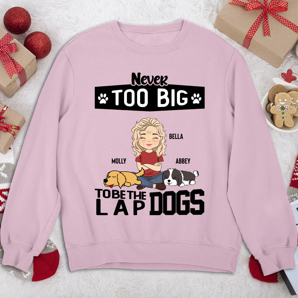 Lap Dog - Personalized Custom Sweatshirt - Image 2