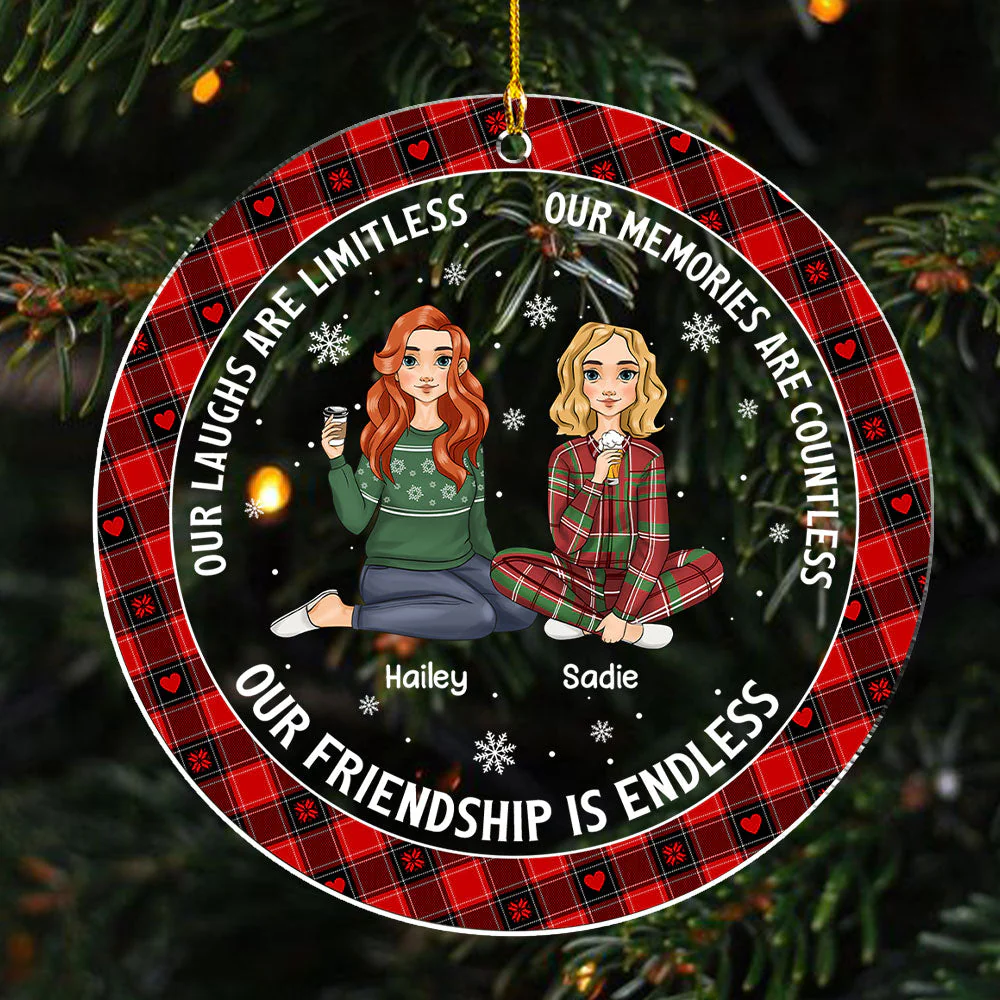 Laughs Are Limitless - Personalized Custom Acrylic Ornament - Image 2