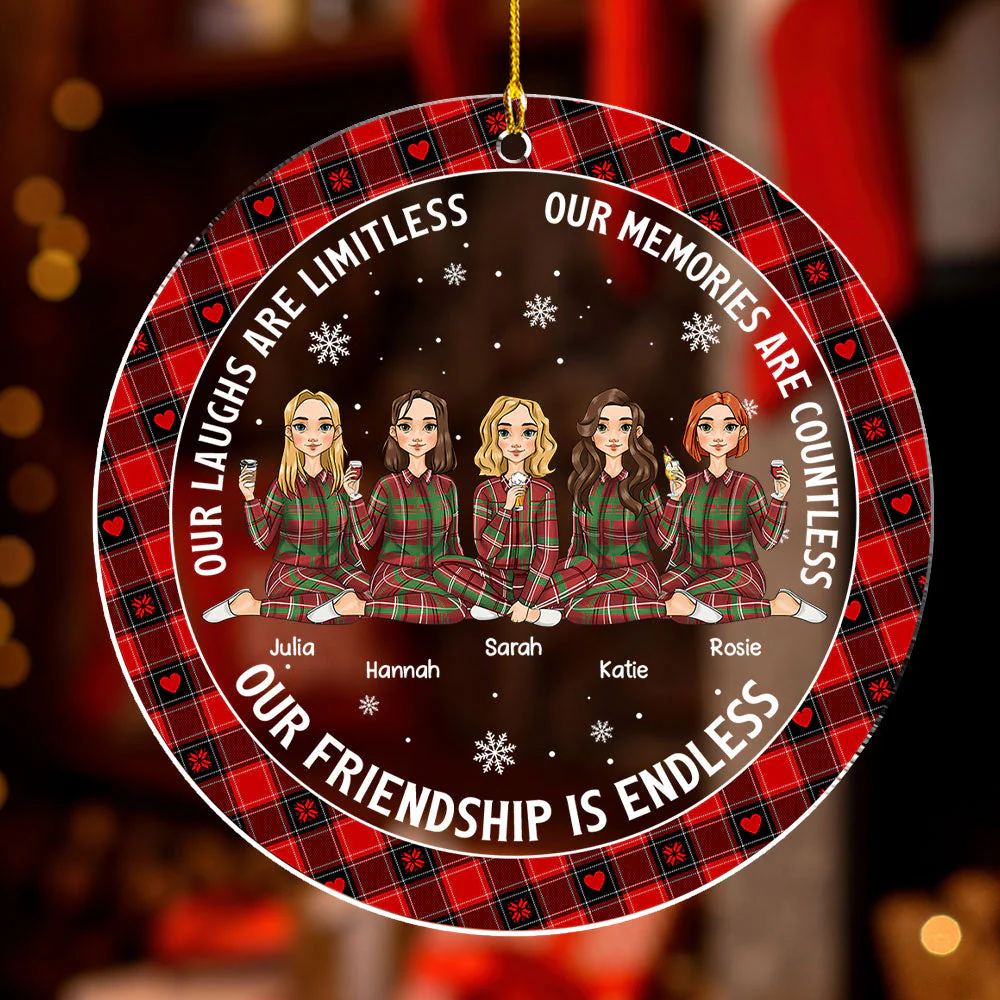 Laughs Are Limitless - Personalized Custom Acrylic Ornament - Image 4