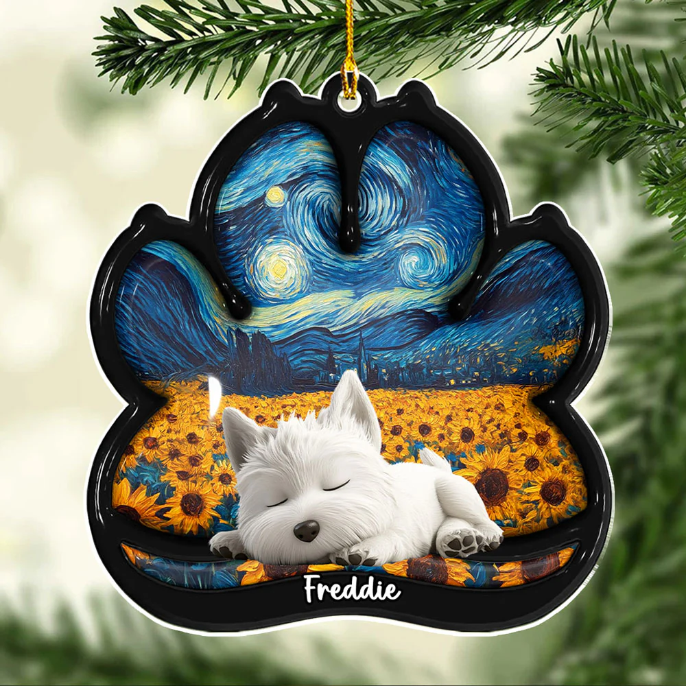 Lay Here With Me - Personalized Custom 3D Effect Acrylic Ornament - Image 4