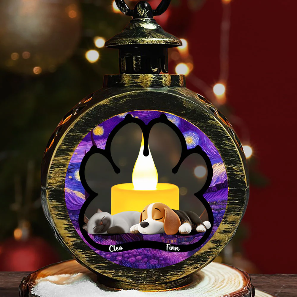 Lay Here With Us - Personalized Custom Christmas Lantern