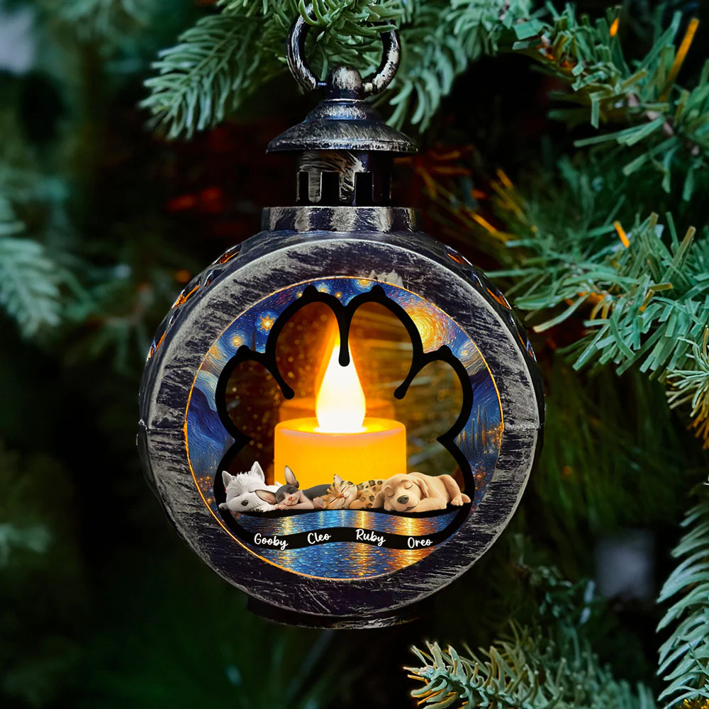 Lay Here With Us - Personalized Custom Christmas Lantern - Image 2