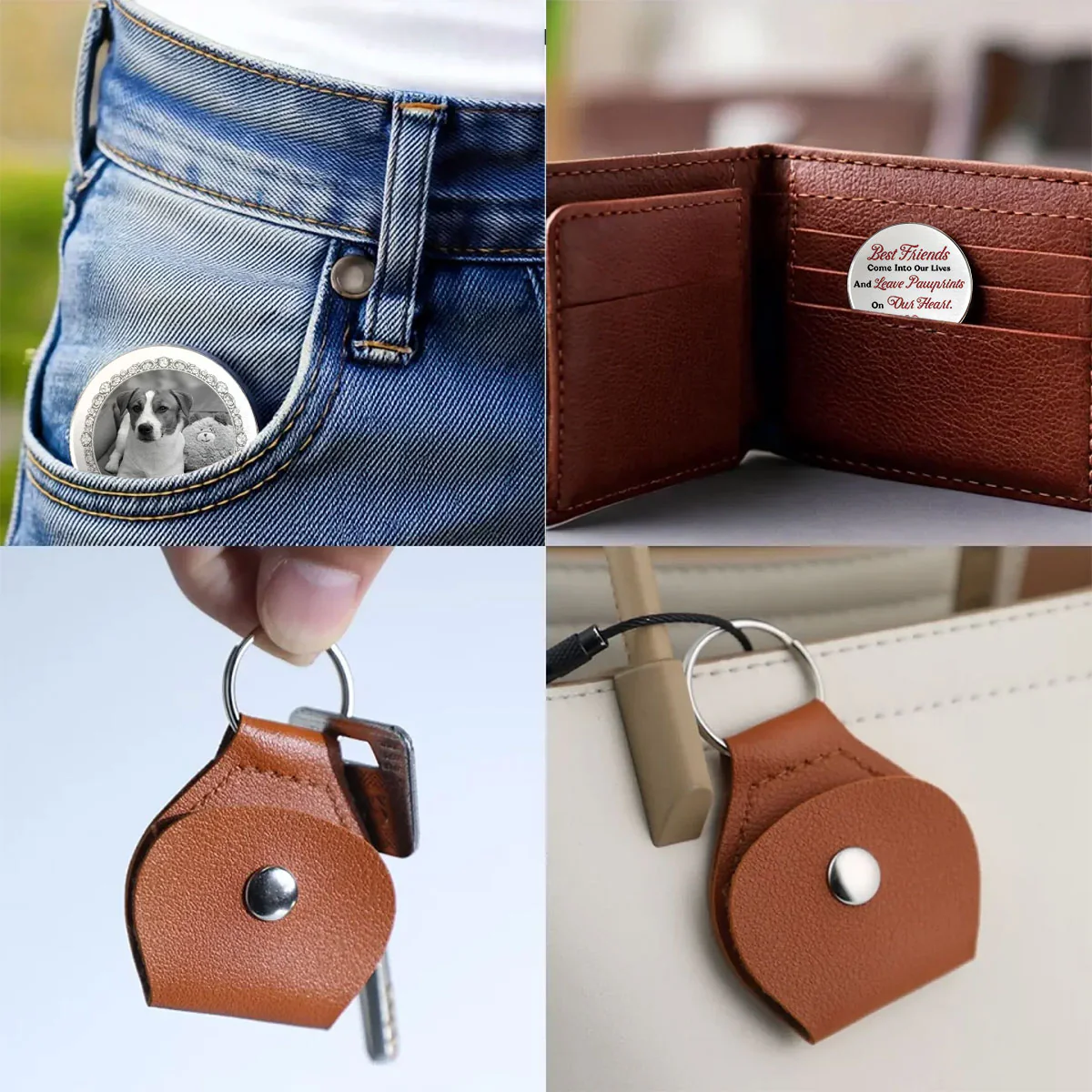 Leave Pawprints - Personalized Custom Pocket Hug - Image 4