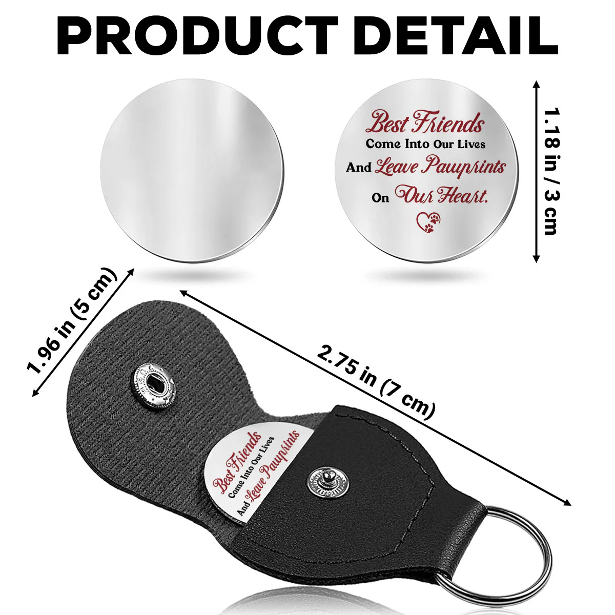 Leave Pawprints - Personalized Custom Pocket Hug - Image 5