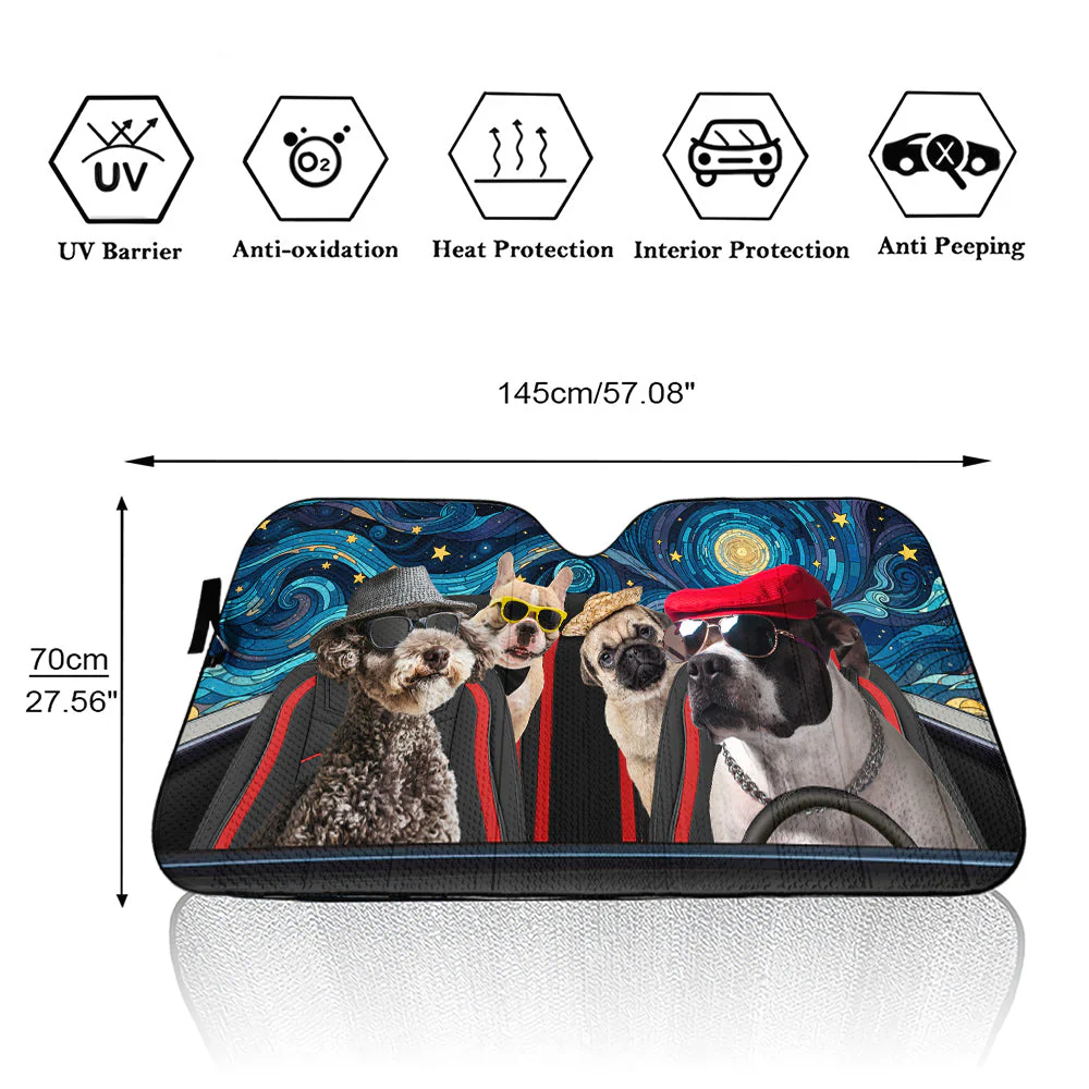 Let Adventures Fill Your Soul - Personalized Custom Car Sunshade - Image 5