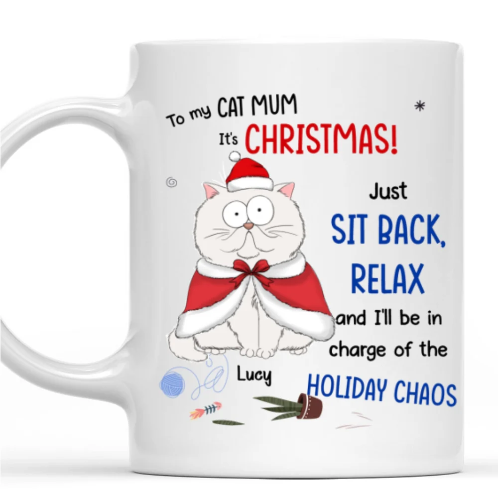 Let Cats Be In Charge Of The Chaos - Personalized Custom Coffee Mug - Image 8