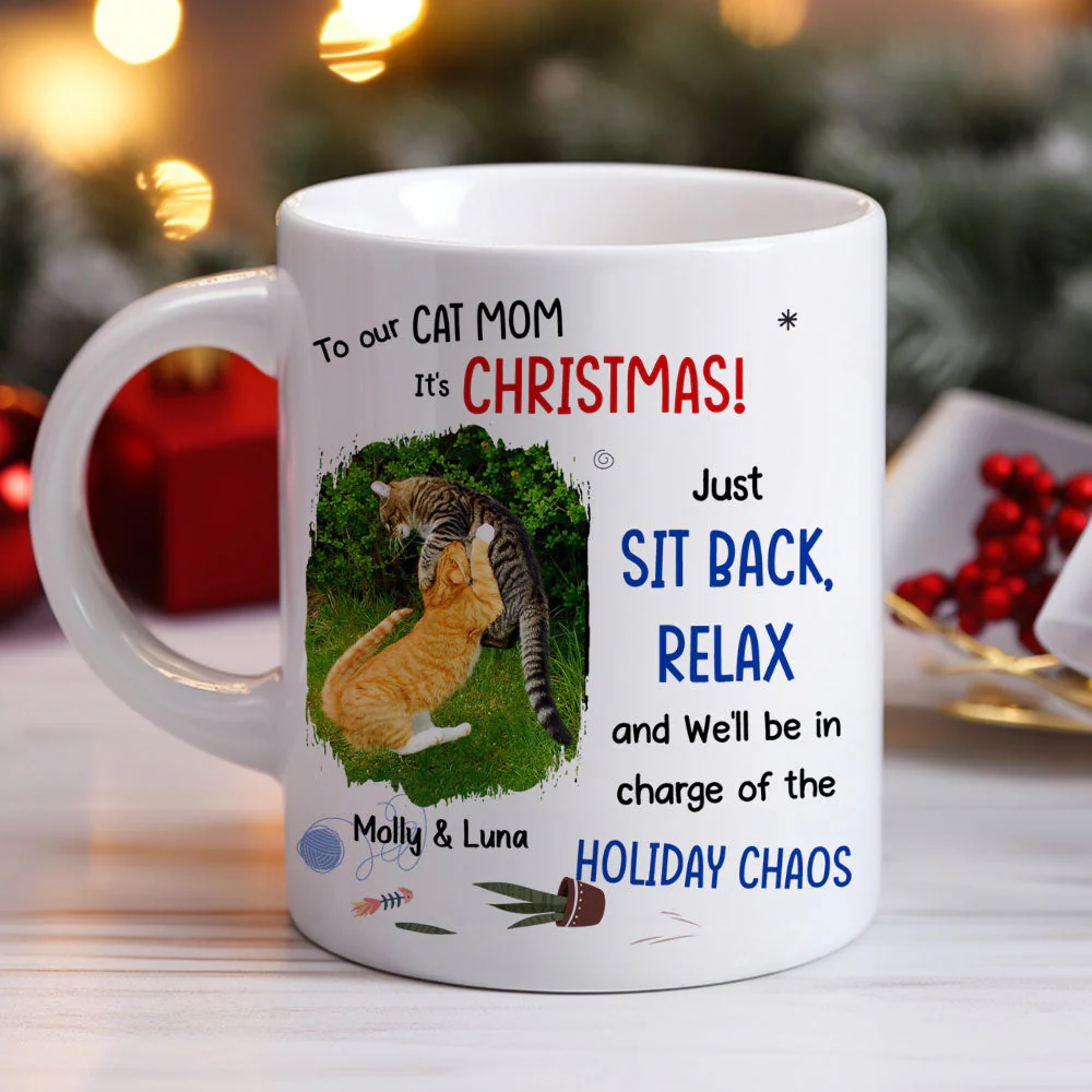 Let Cats Be In Charge Of The Chaos Photo - Personalized Custom Coffee Mug - Image 5