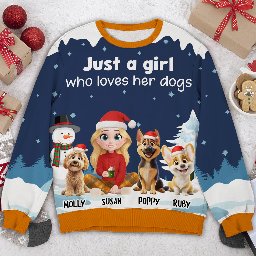 Let It Snow - Personalized Custom All-Over-Print Sweatshirt - Image 3