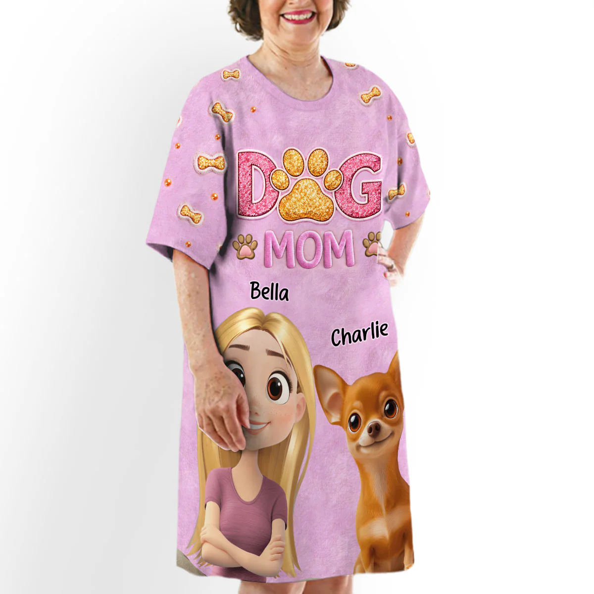 Let Me say It - Personalized Custom 3/4 Sleeve Dress - Image 2
