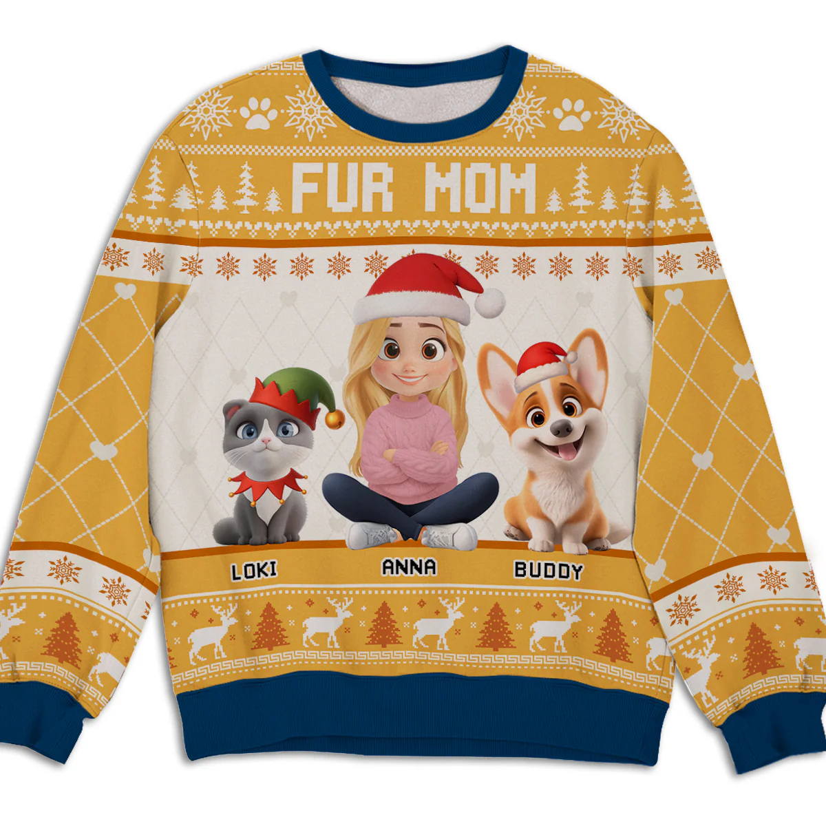 Let Us Be - Personalized Custom All-Over-Print Sweatshirt