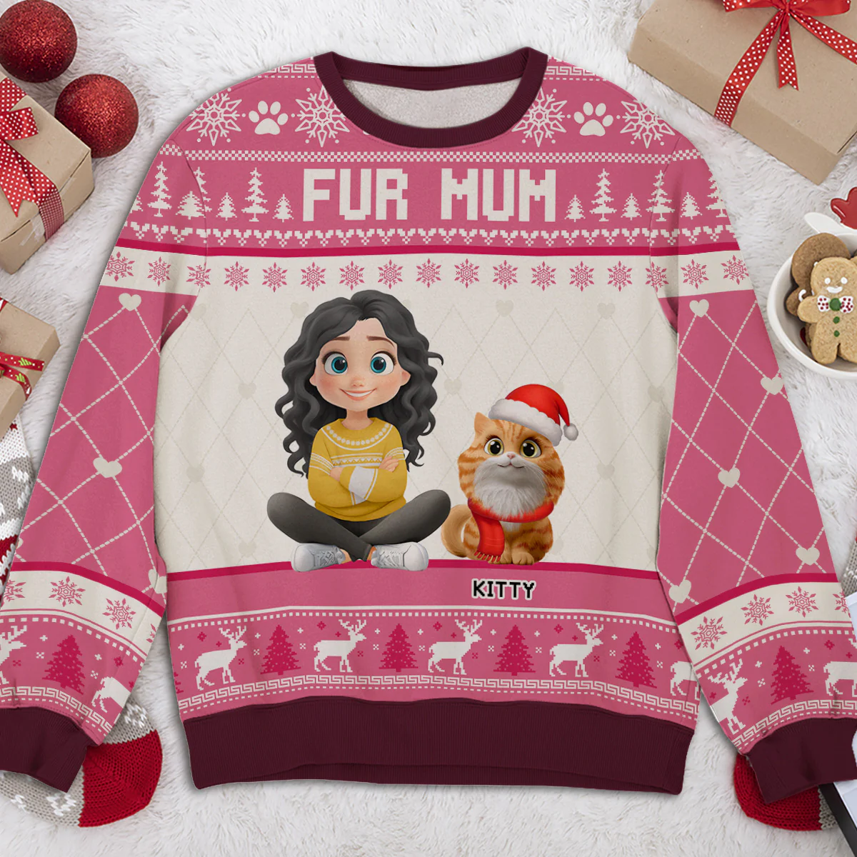 Let Us Be - Personalized Custom All-Over-Print Sweatshirt - Image 2