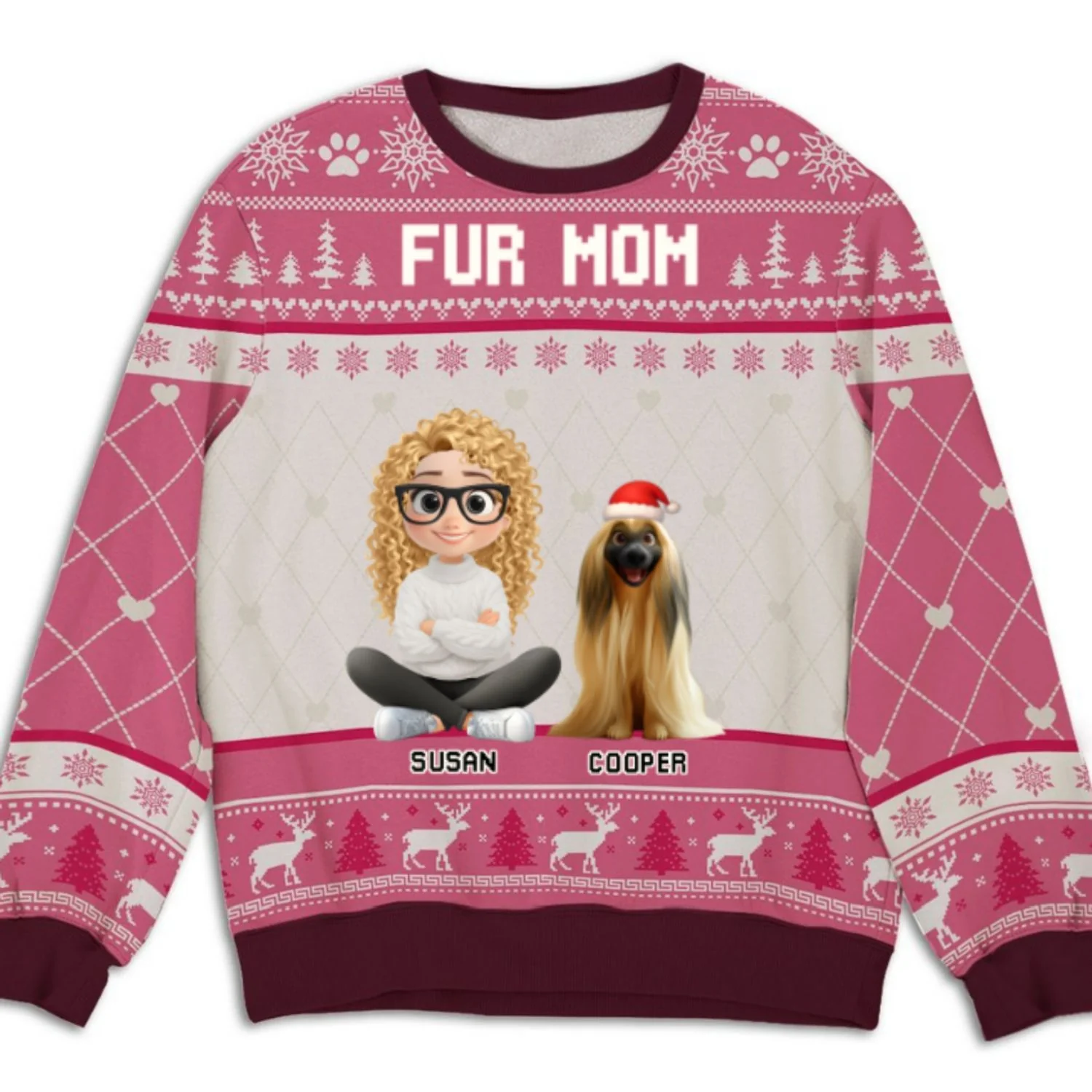 Let Us Be - Personalized Custom All-Over-Print Sweatshirt - Image 5