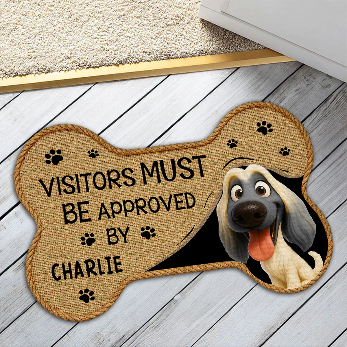Let Us See - Personalized Custom Doormat - Image 2