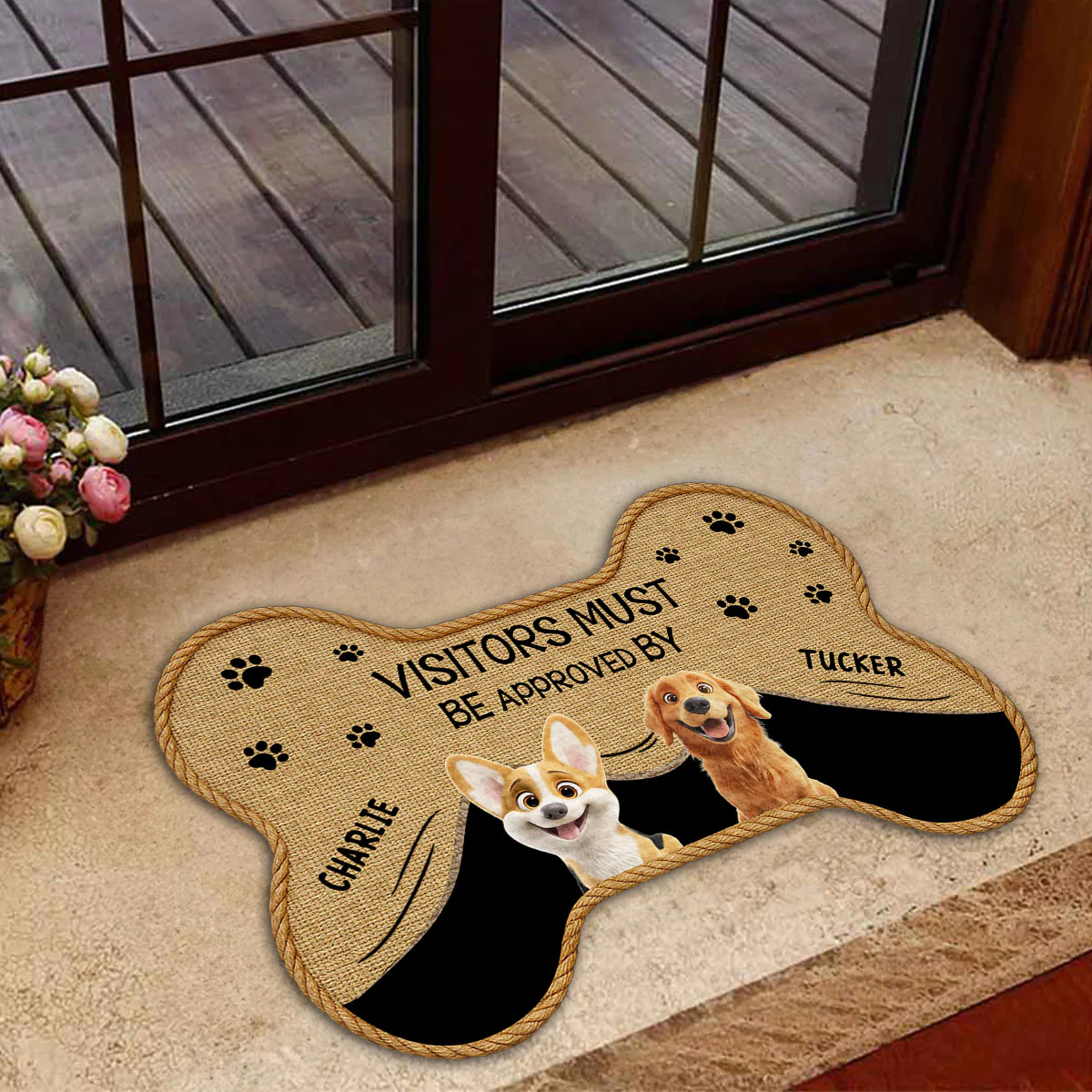 Let Us See Version 2 - Personalized Custom Doormat - Image 3