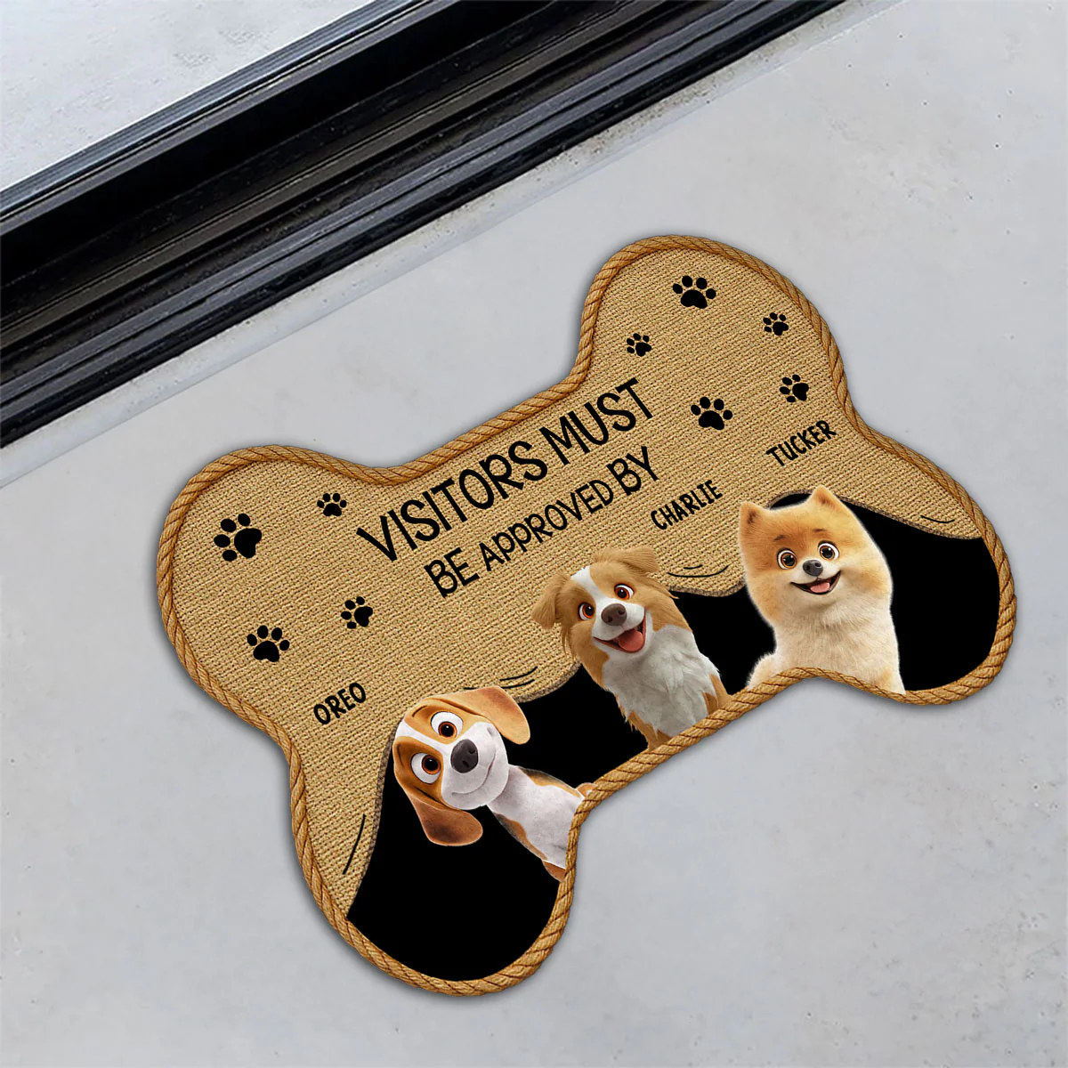 Let Us See Version 2 - Personalized Custom Doormat - Image 4