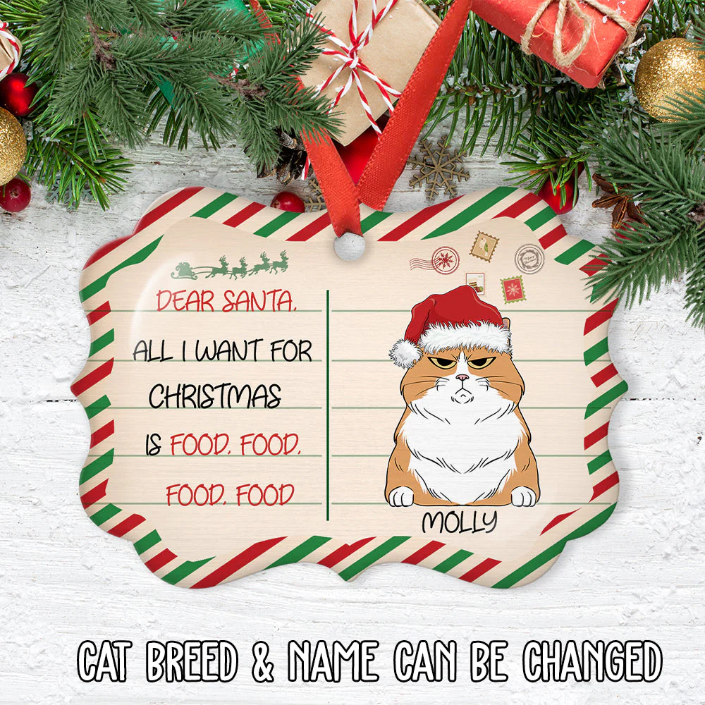 Letter To Santa - Personalized Custom Aluminum Ornament - Image 3
