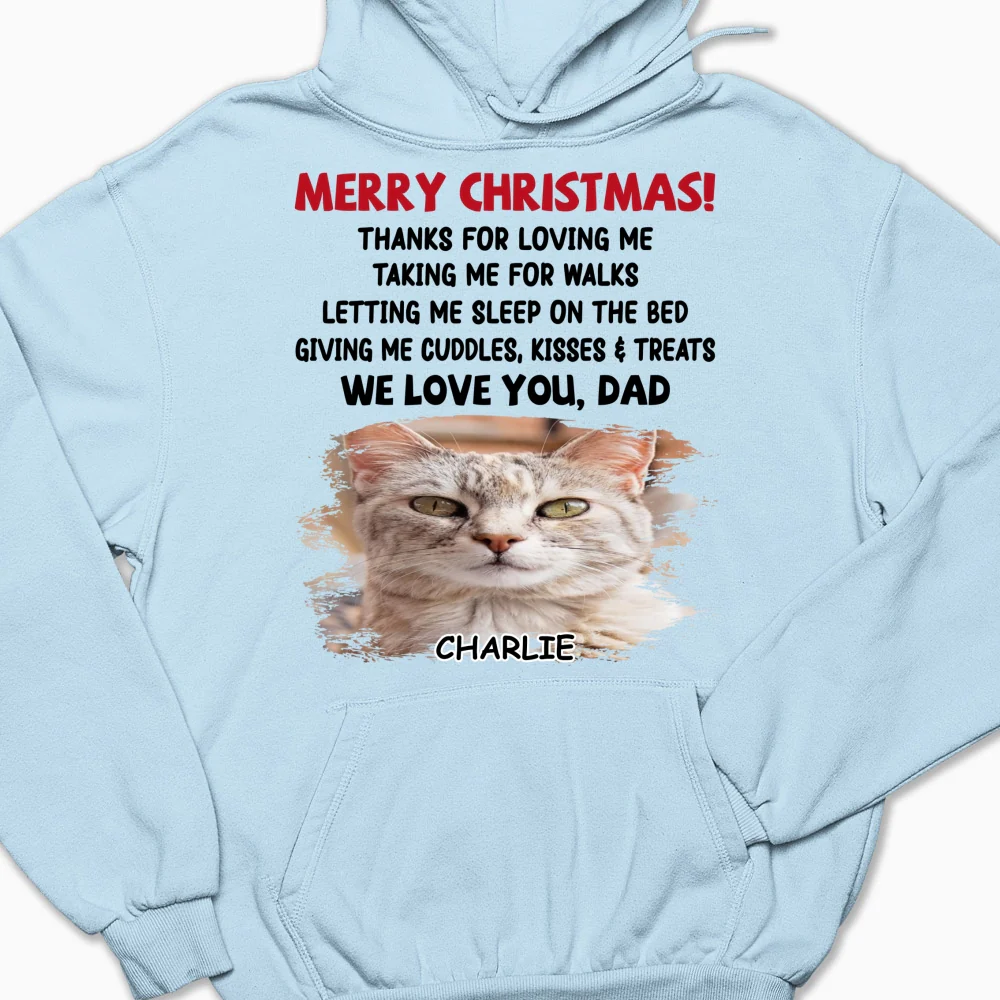 Letting Me Sleep With Pet Mom Dad Photo - Personalized Custom Hoodie - Image 6