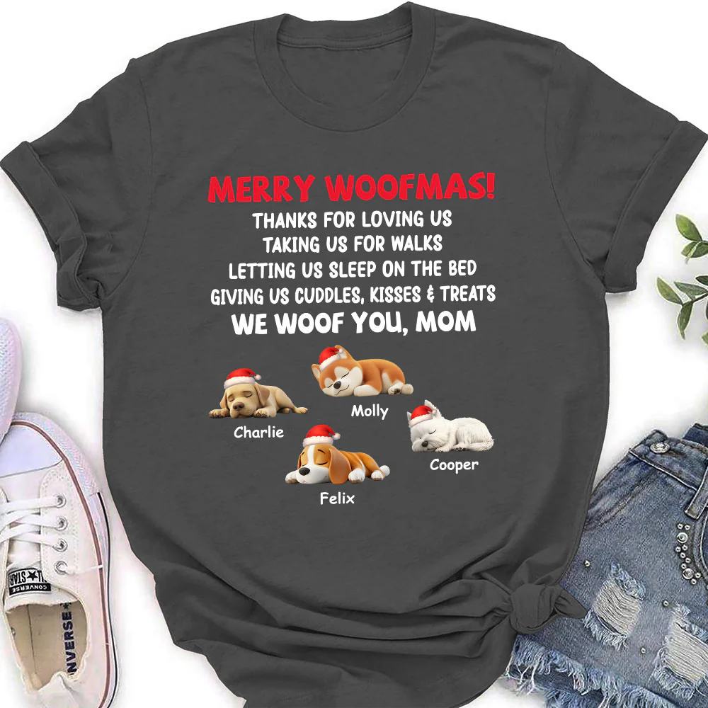 Letting Me Sleep With You Mom Dad Ver Dark - Personalized Custom Women's T-Shirt - Image 5