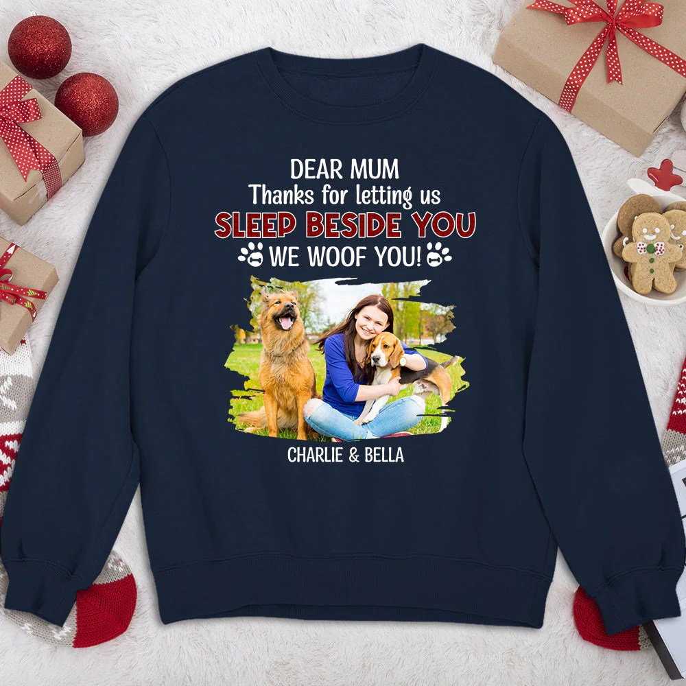 Letting Us Sleep Beside You Photo - Personalized Custom Sweatshirt - Image 2