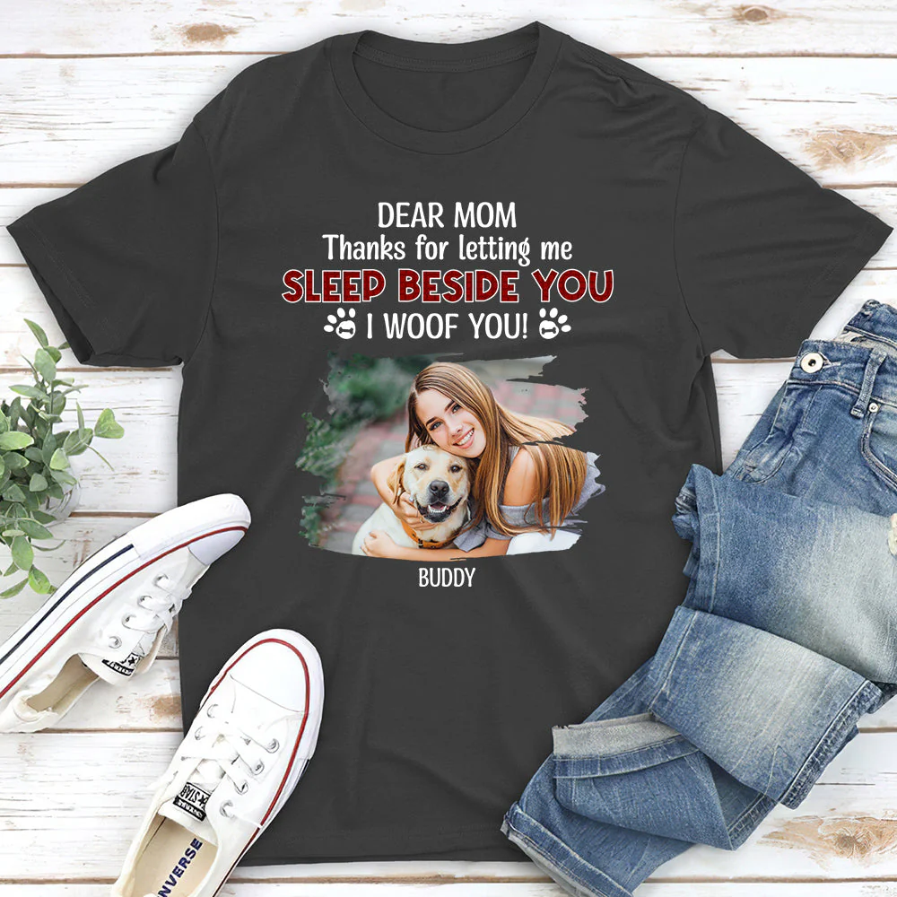 Letting Us Sleep Beside You Photo - Personalized Custom Unisex T-shirt - Image 5