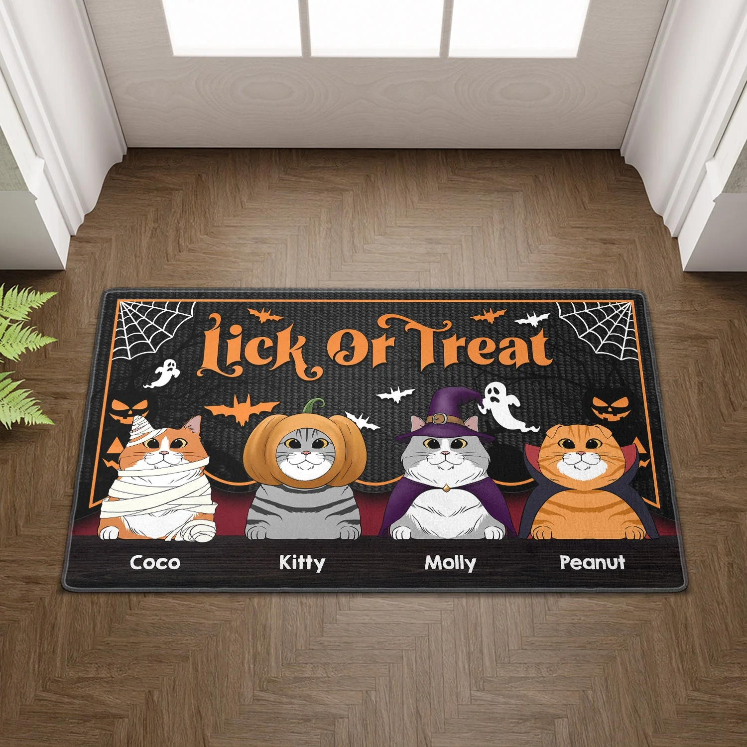 Lick Or Treat - Personalized Custom Doormat - Image 3