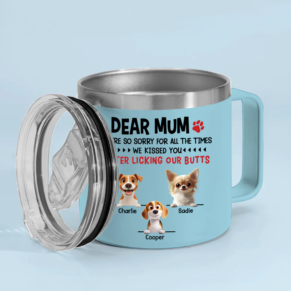 Licking - Personalized Custom 14oz Stainless Steel Tumbler With Handle - Image 4
