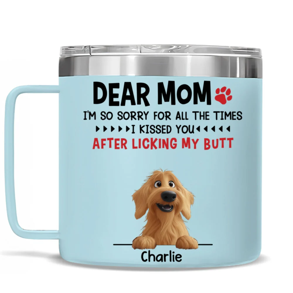 Licking - Personalized Custom 14oz Stainless Steel Tumbler With Handle - Image 7