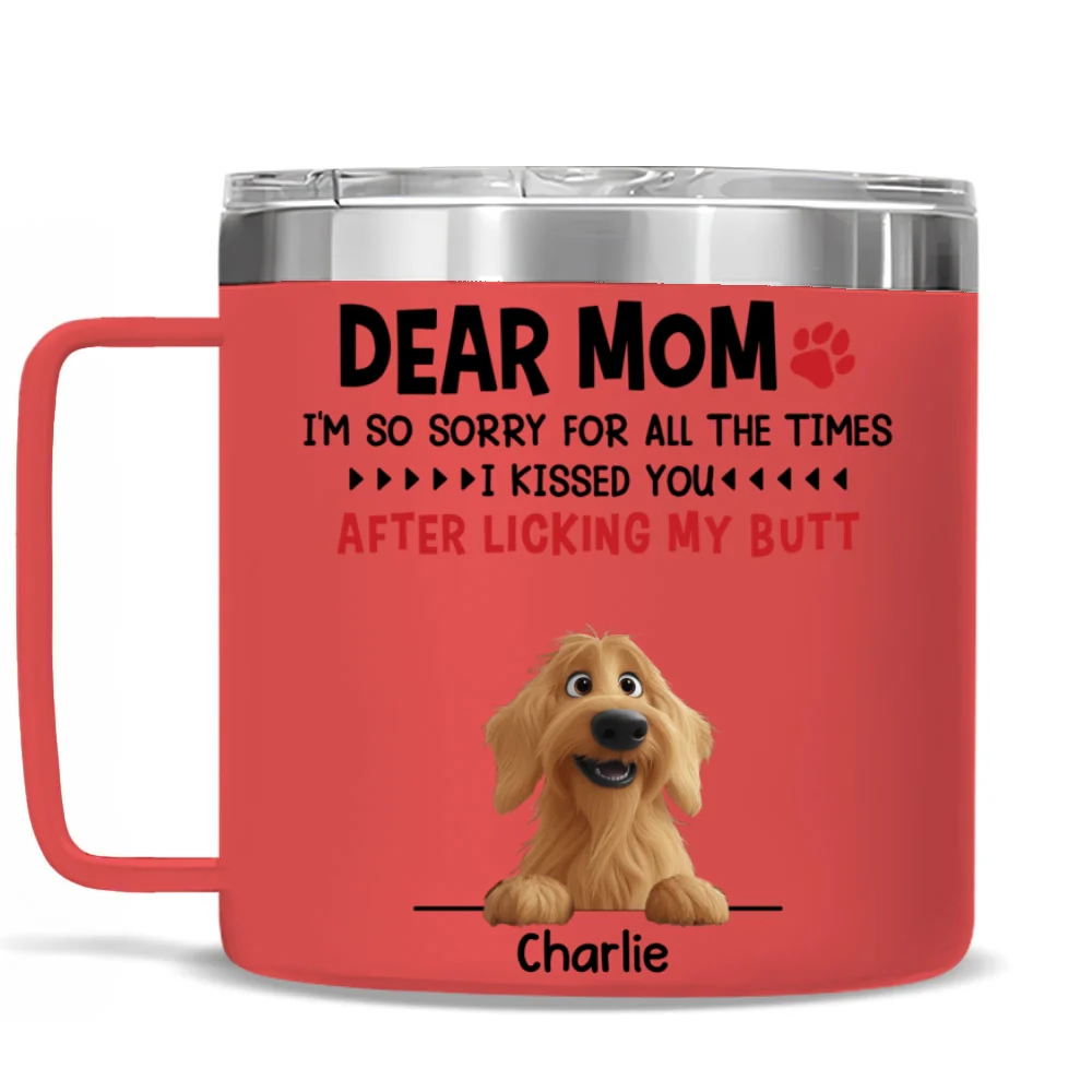 Licking - Personalized Custom 14oz Stainless Steel Tumbler With Handle - Image 9