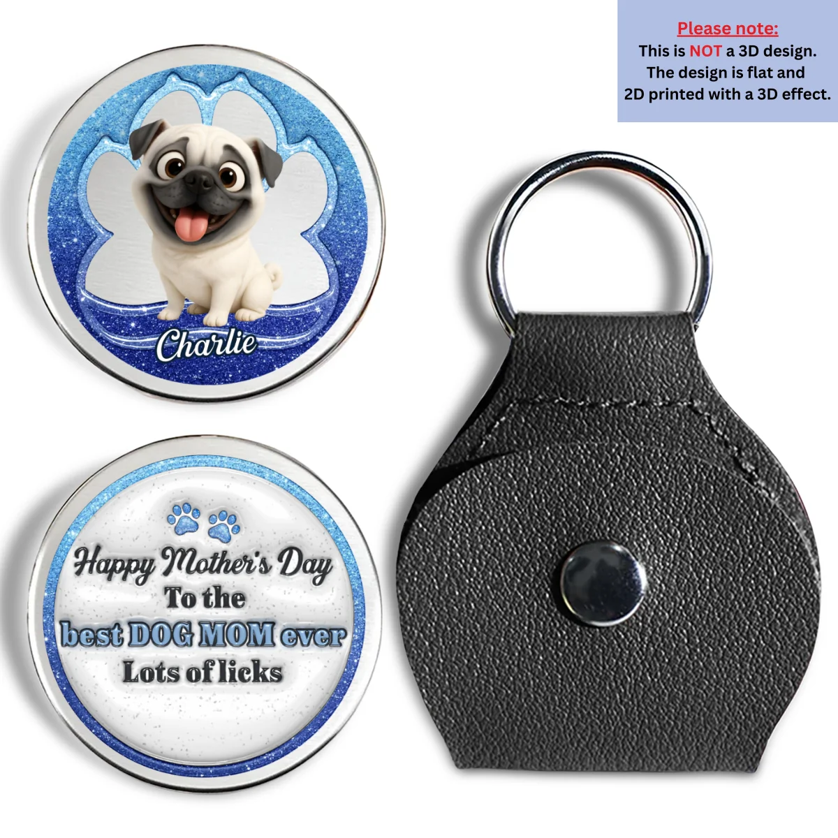 Licks All Over - Personalized Custom 3D Inflated Effect Pocket Hug - Image 8