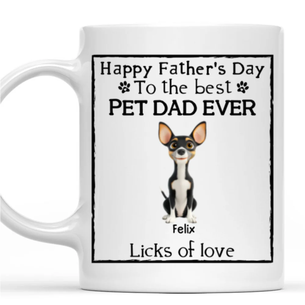 Licks Of Love Pet Ver - Personalized Custom Coffee Mug - Image 6